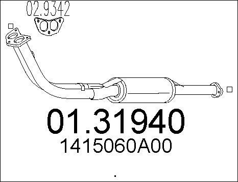 MTS 01.31940 - Tubo gas scarico autozon.pro