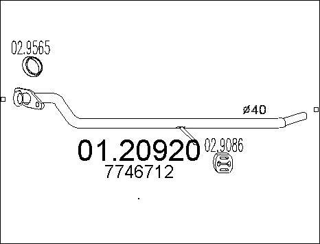 MTS 01.20920 - Tubo gas scarico autozon.pro