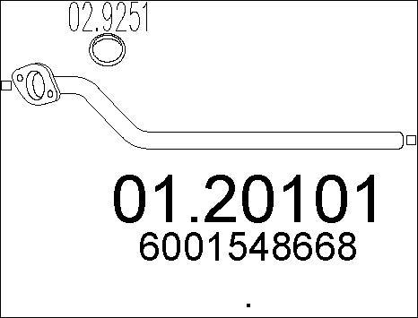 MTS 01.20101 - Tubo gas scarico autozon.pro