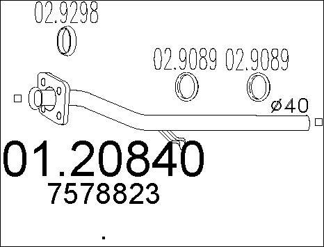 MTS 01.20840 - Tubo gas scarico autozon.pro