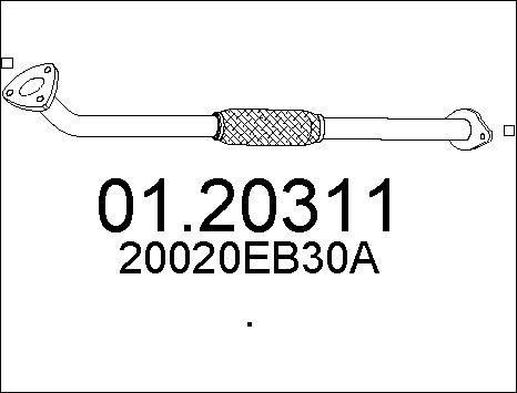 MTS 01.20311 - Tubo gas scarico autozon.pro