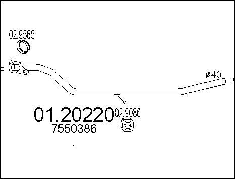 MTS 01.20220 - Tubo gas scarico autozon.pro