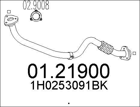 MTS 01.21900 - Tubo gas scarico autozon.pro