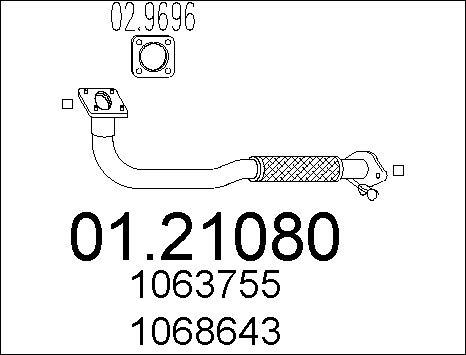 MTS 01.21080 - Tubo gas scarico autozon.pro