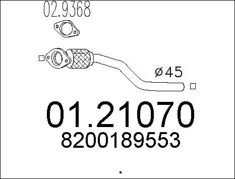 MTS 01.21070 - Tubo gas scarico autozon.pro