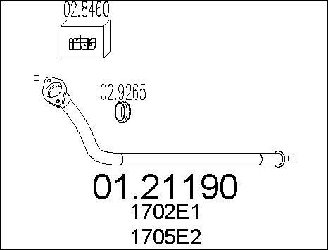 MTS 01.21190 - Tubo gas scarico autozon.pro