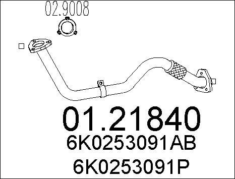 MTS 01.21840 - Tubo gas scarico autozon.pro