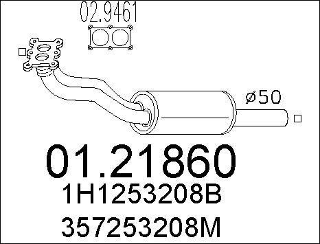 MTS 01.21860 - Tubo gas scarico autozon.pro