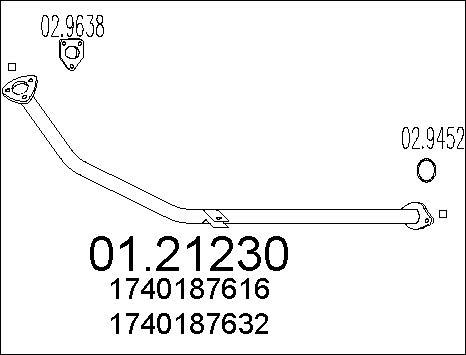 MTS 01.21230 - Tubo gas scarico autozon.pro