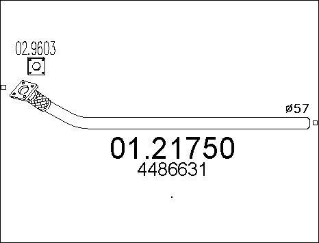 MTS 01.21750 - Tubo gas scarico autozon.pro