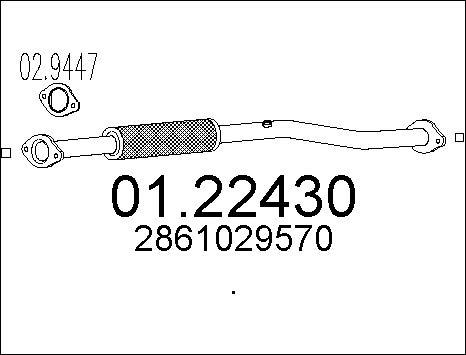 MTS 01.22430 - Tubo gas scarico autozon.pro