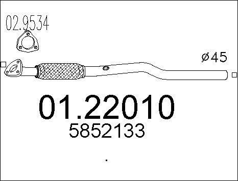 MTS 01.22010 - Tubo gas scarico autozon.pro