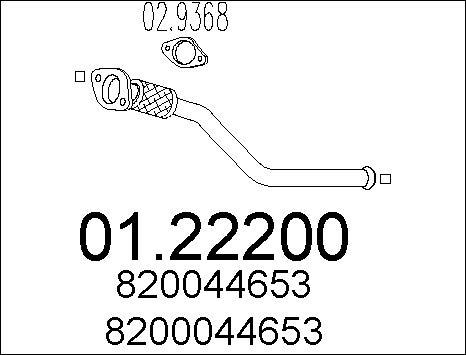 MTS 01.22200 - Tubo gas scarico autozon.pro