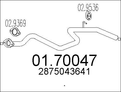 MTS 01.70047 - Tubo gas scarico autozon.pro