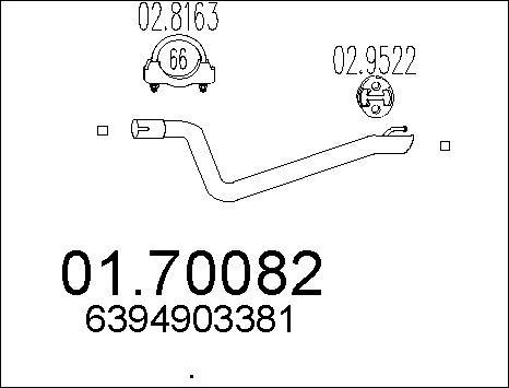 MTS 01.70082 - Tubo gas scarico autozon.pro