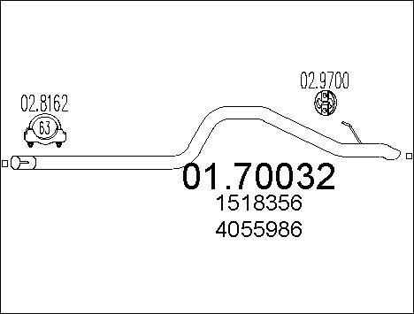 MTS 01.70032 - Tubo gas scarico autozon.pro