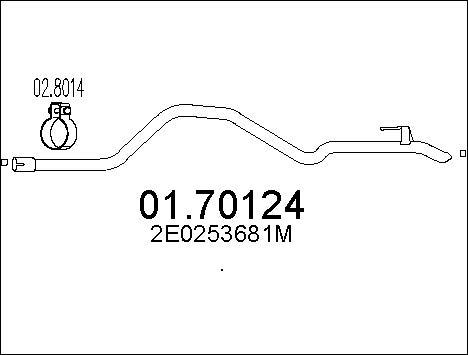 MTS 01.70124 - Tubo gas scarico autozon.pro