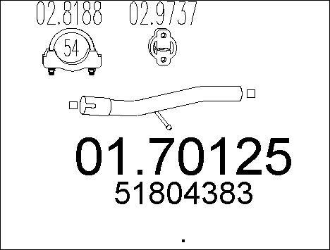 MTS 01.70125 - Tubo gas scarico autozon.pro