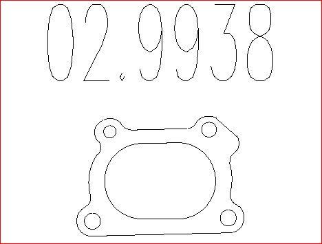 MTS 02.9938 - Guarnizione, Tubo gas scarico autozon.pro