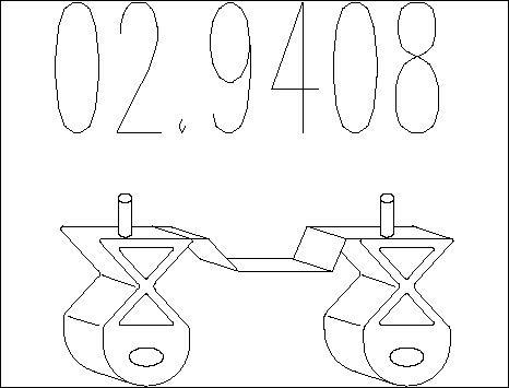 MTS 02.9408 - Supporto, Imp. gas scarico autozon.pro