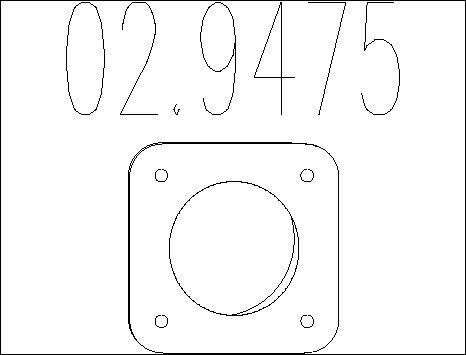 MTS 02.9475 - Guarnizione, Tubo gas scarico autozon.pro