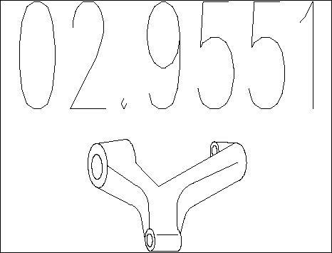 MTS 02.9551 - Supporto, Imp. gas scarico autozon.pro