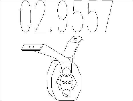 MTS 02.9557 - Supporto, Imp. gas scarico autozon.pro