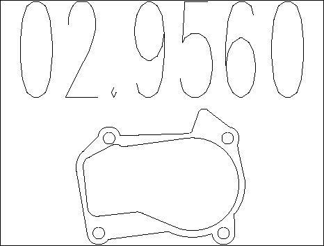 MTS 02.9560 - Guarnizione, Tubo gas scarico autozon.pro