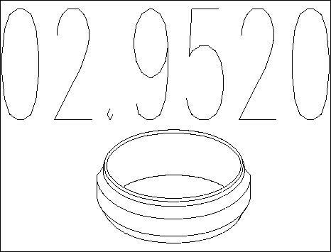 MTS 02.9520 - Guarnizione, Tubo gas scarico autozon.pro