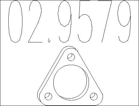 MTS 02.9579 - Guarnizione, Tubo gas scarico autozon.pro