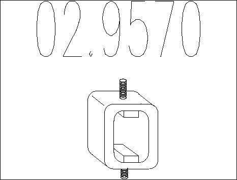 MTS 02.9570 - Supporto, Imp. gas scarico autozon.pro