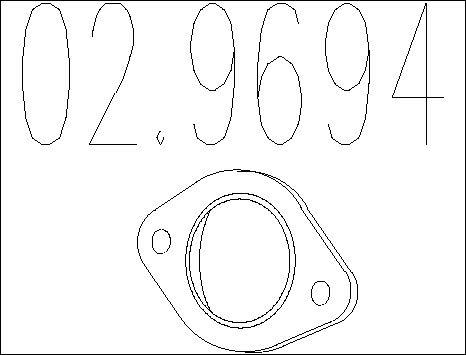 MTS 02.9694 - Guarnizione, Tubo gas scarico autozon.pro