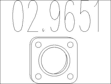 MTS 02.9651 - Guarnizione, Tubo gas scarico autozon.pro
