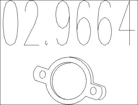 MTS 02.9664 - Guarnizione, Tubo gas scarico autozon.pro