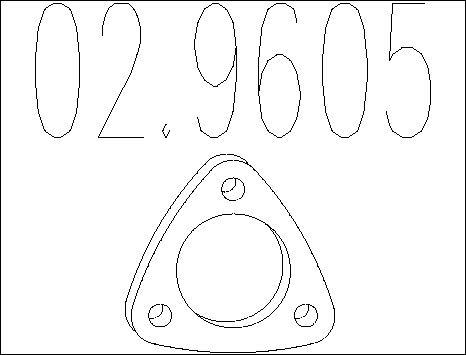 MTS 02.9605 - Guarnizione, Tubo gas scarico autozon.pro