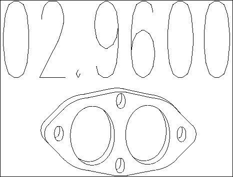 MTS 02.9600 - Guarnizione, Tubo gas scarico autozon.pro