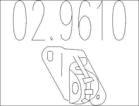 MTS 02.9610 - Supporto, Imp. gas scarico autozon.pro
