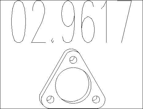 MTS 02.9617 - Guarnizione, Tubo gas scarico autozon.pro