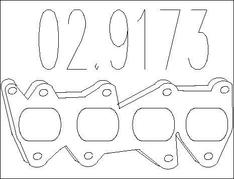 MTS 02.9173 - Guarnizione, Tubo gas scarico autozon.pro