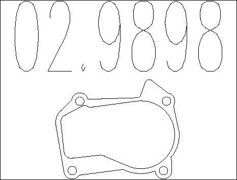 MTS 02.9898 - Guarnizione, Tubo gas scarico autozon.pro