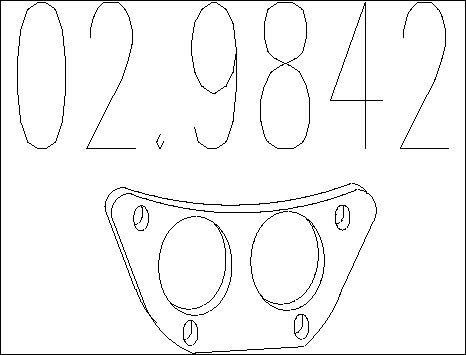 MTS 02.9842 - Guarnizione, Tubo gas scarico autozon.pro
