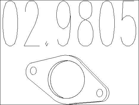 MTS 02.9805 - Guarnizione, Tubo gas scarico autozon.pro