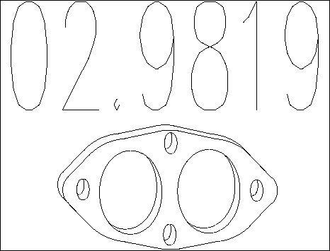 MTS 02.9819 - Guarnizione, Tubo gas scarico autozon.pro