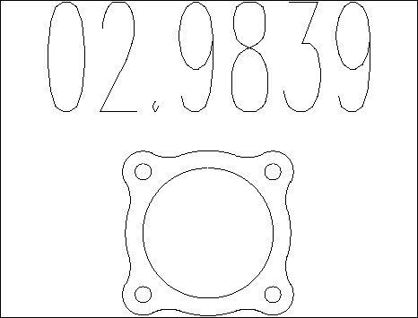 MTS 02.9839 - Guarnizione, Tubo gas scarico autozon.pro