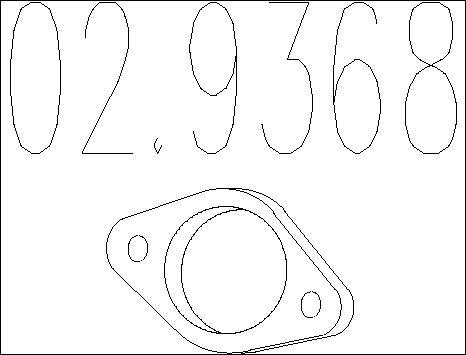 MTS 02.9368 - Guarnizione, Tubo gas scarico autozon.pro