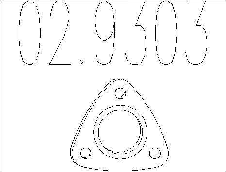 MTS 02.9303 - Guarnizione, Tubo gas scarico autozon.pro