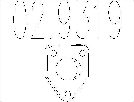MTS 02.9319 - Guarnizione, Tubo gas scarico autozon.pro