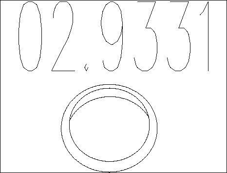 MTS 02.9331 - Guarnizione, Tubo gas scarico autozon.pro