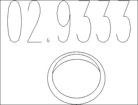 MTS 02.9333 - Guarnizione, Tubo gas scarico autozon.pro