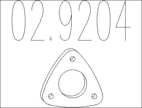 MTS 02.9204 - Guarnizione, Tubo gas scarico autozon.pro